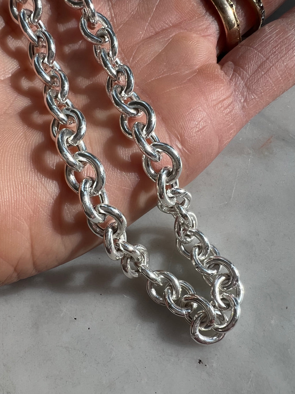 Sterling Silver Cable Chain Necklace