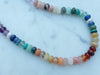Rainbow Strand Necklace, unknotted