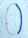 50|50 Lapis and Pearl Necklace