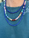 Rainbow Strand Necklace, unknotted