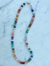 Rainbow Strand Necklace, unknotted