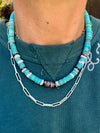Silver Paperclip Chain Necklace