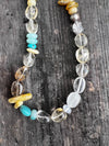 Mixed gemstone necklace/citrine mix