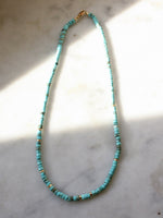 Turquoise heishi necklace